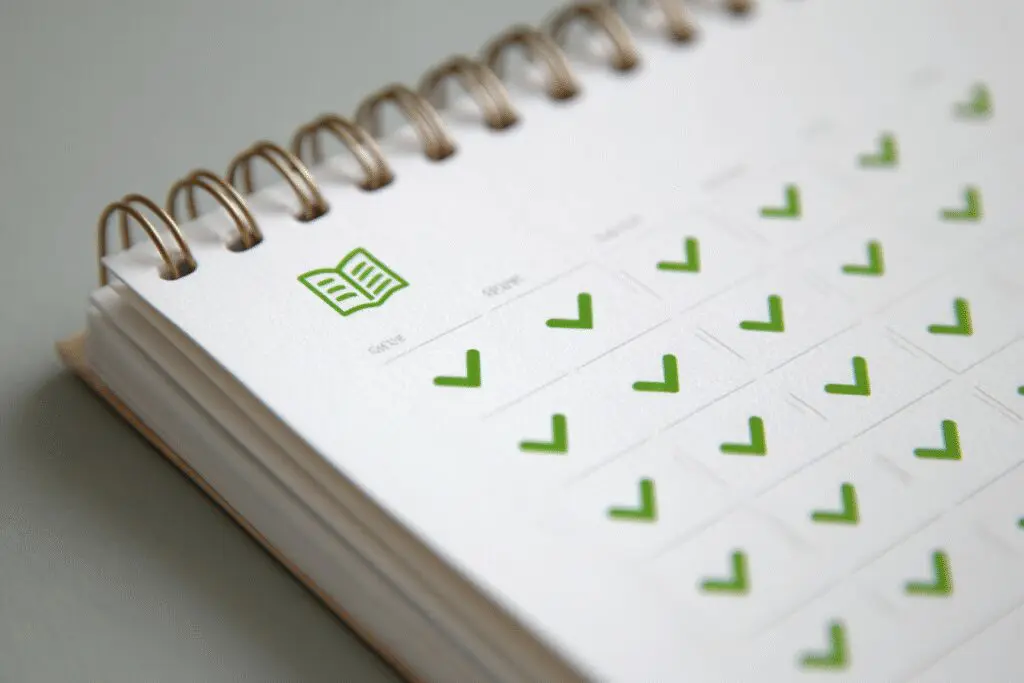 A calendar with every day checked off illustrating a plan for the FAQ on how to read the Bible in a year A calendar with every day checked off illustrating a plan for the FAQ on how to read the Bible in a year