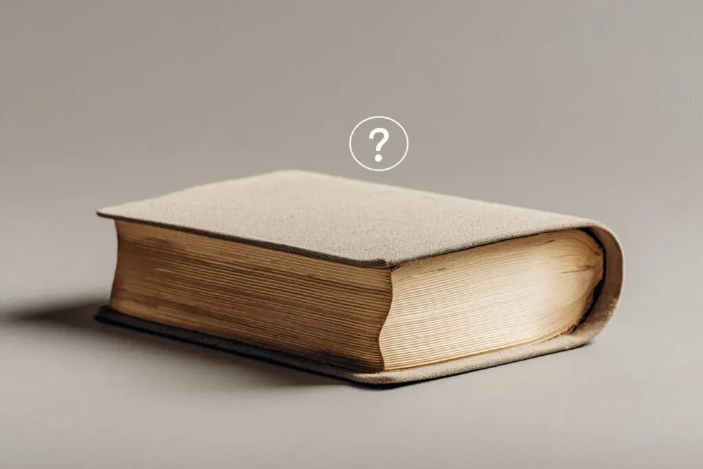 A copyright symbol with a question mark over a Bible answering the FAQ is the Bible copyrighted A copyright symbol with a question mark over a Bible answering the FAQ is the Bible copyrighted