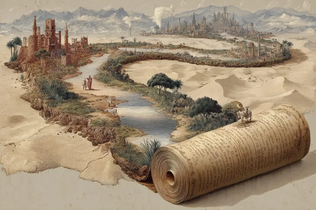 A long path from a scroll to a book illustrating the answer to the FAQ how long did it take to write the Bible A long path from a scroll to a book illustrating the answer to the FAQ how long did it take to write the Bible