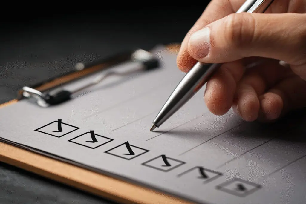 A hand with a checklist of twelve items illustrating the FAQ on what are the 12 sins in the Bible A hand with a checklist of twelve items illustrating the FAQ on what are the 12 sins in the Bible