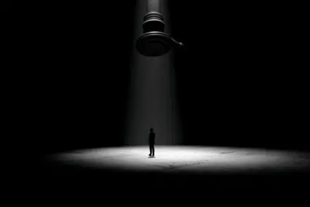 A person under the shadow of a gavel a metaphor for what is condemnation in the Bible