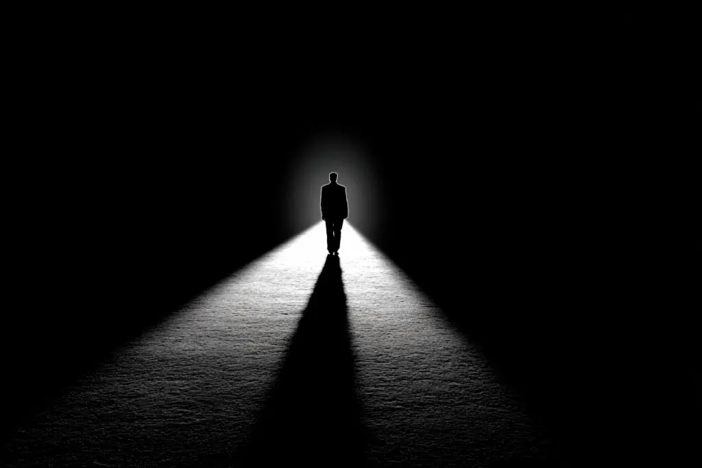 A person whose shadow is a cross a symbolic answer to what is a Christian according to the Bible