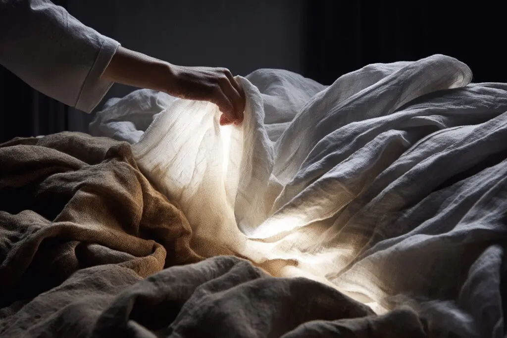 A white cloth being separated from common fabrics answering the FAQ on what is holiness according to the Bible A white cloth being separated from common fabrics answering the FAQ on what is holiness according to the Bible