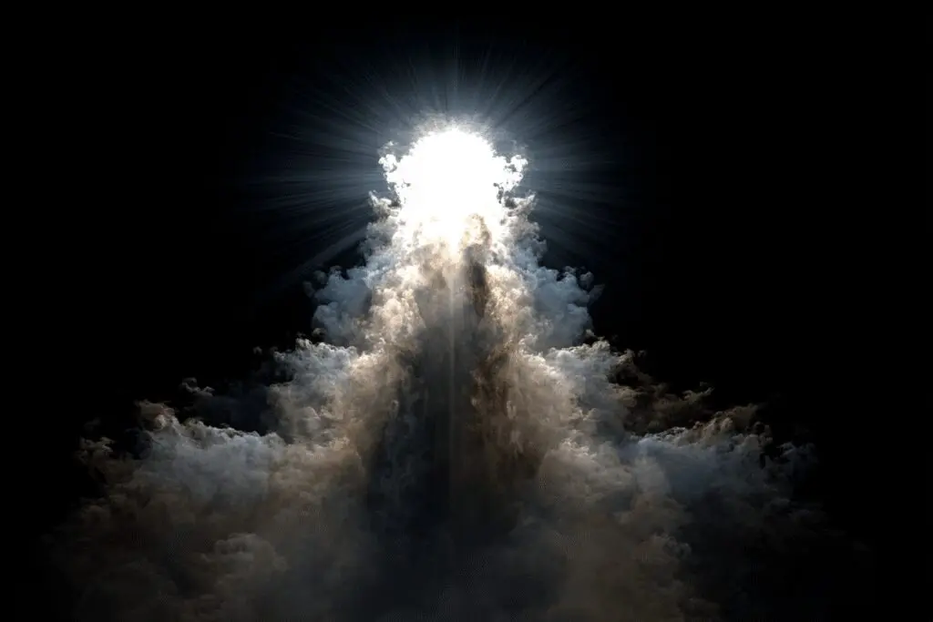 Abstract art exploring the FAQ What does God look like in the Bible using imagery of fire cloud and light Abstract art exploring the FAQ What does God look like in the Bible using imagery of fire cloud and light