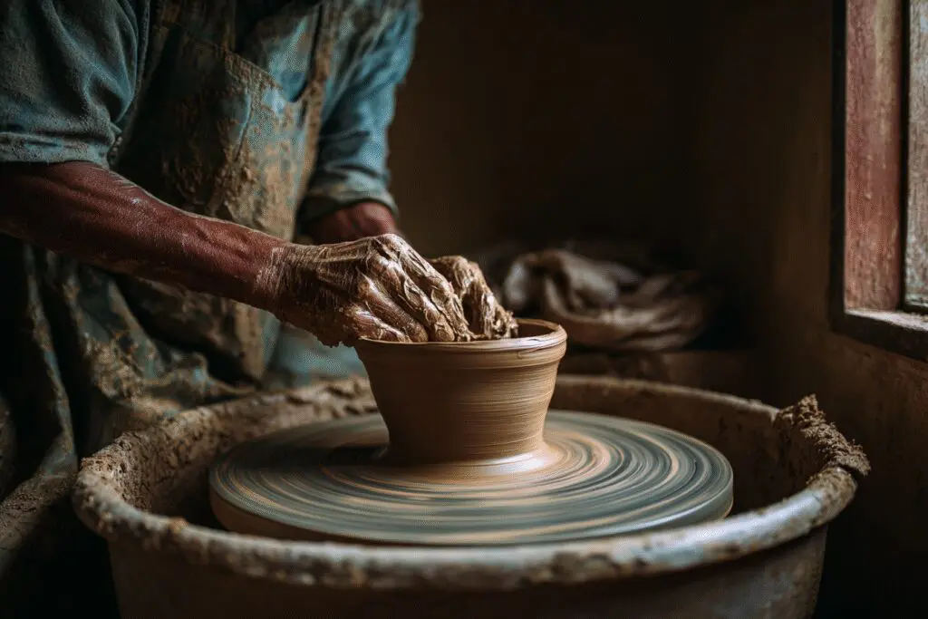 Metaphorical answer to the FAQ Why does God allow suffering showing a potter and clay to represent Bible verses on refinement Metaphorical answer to the FAQ Why does God allow suffering showing a potter and clay to represent Bible verses on refinement