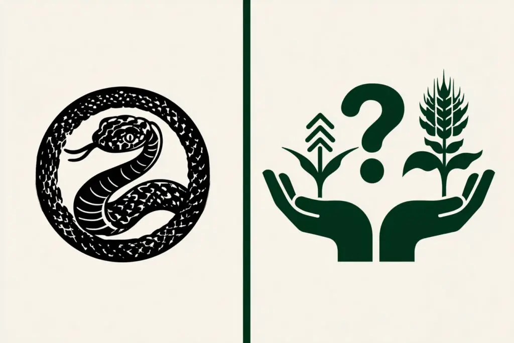 A comparison between a circular karma symbol and a linear sowing symbol answering the FAQ is Karma in the Bible A comparison between a circular karma symbol and a linear sowing symbol answering the FAQ is Karma in the Bible