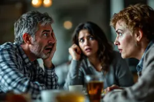 a realistic image depicting the negative consequences of gossip illustrating what the bible says about talking too much