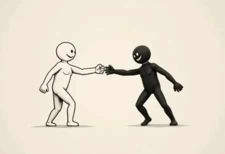 an image of an open hand being offered instead of a fist symbolizing what the bible says about fighting