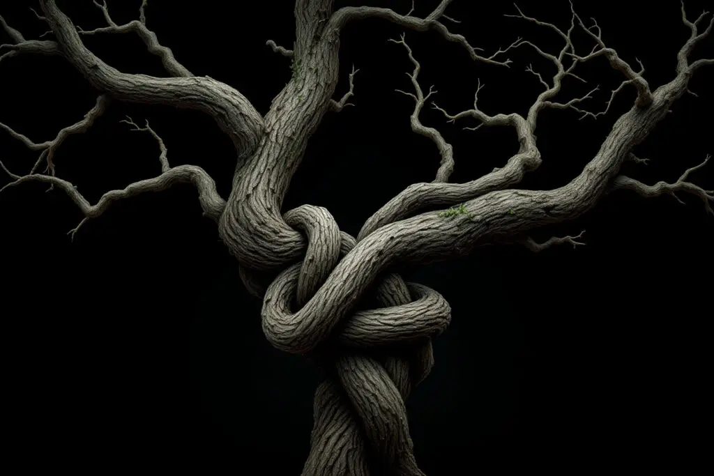 tangled and unnaturally knotted family tree branches a symbolic representation of the biblical answer to is incest a sin in the bible