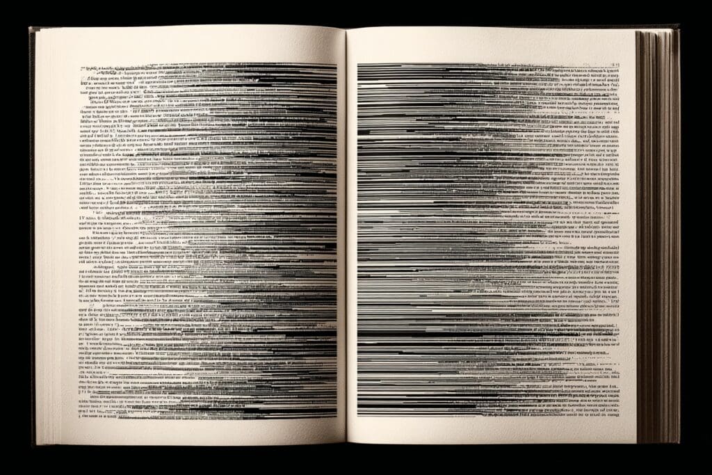 A page showing one extremely long paragraph illustrating the FAQ on what is the longest verse in the Bible