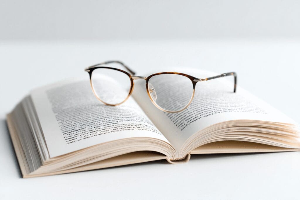 An open book with simple clean lines for text answering the FAQ on what is the easiest Bible to read