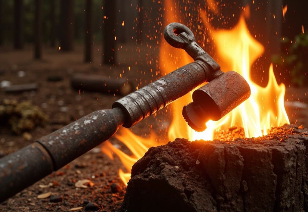 a broken sword being turned into a farming tool illustrating what the bible says about fighting and peacemaking