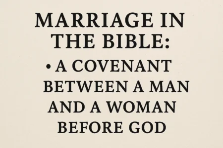 what constitutes marriage in the bible