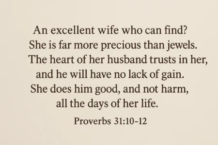 what does the bible say about a wife